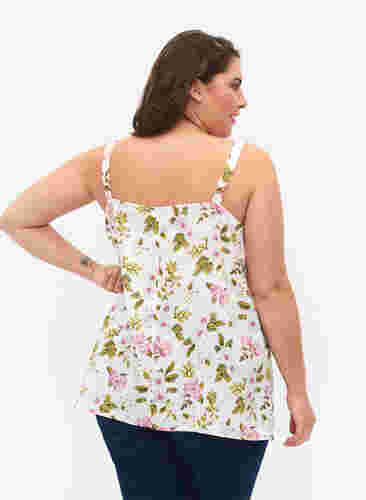 FLASH - Top with print, Off White Flower, Model image number 1