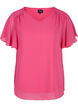 Short-sleeved blouse, Magenta, Packshot image number 0
