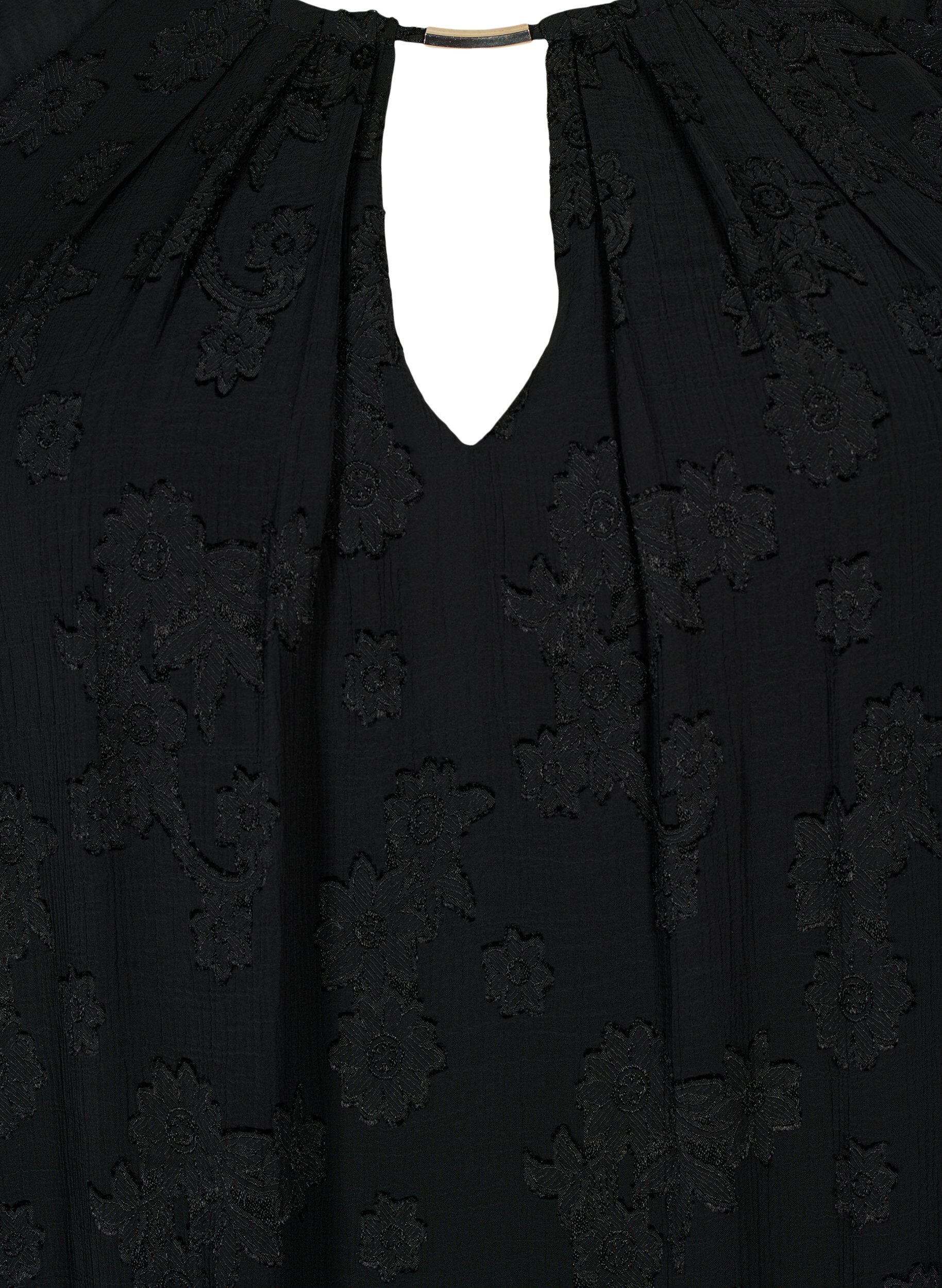 Zizzifashion Dress with short sleeves, Black, Packshot image number 2
