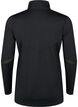 Baselayer blouse with pockets and mesh, Black, Packshot image number 1