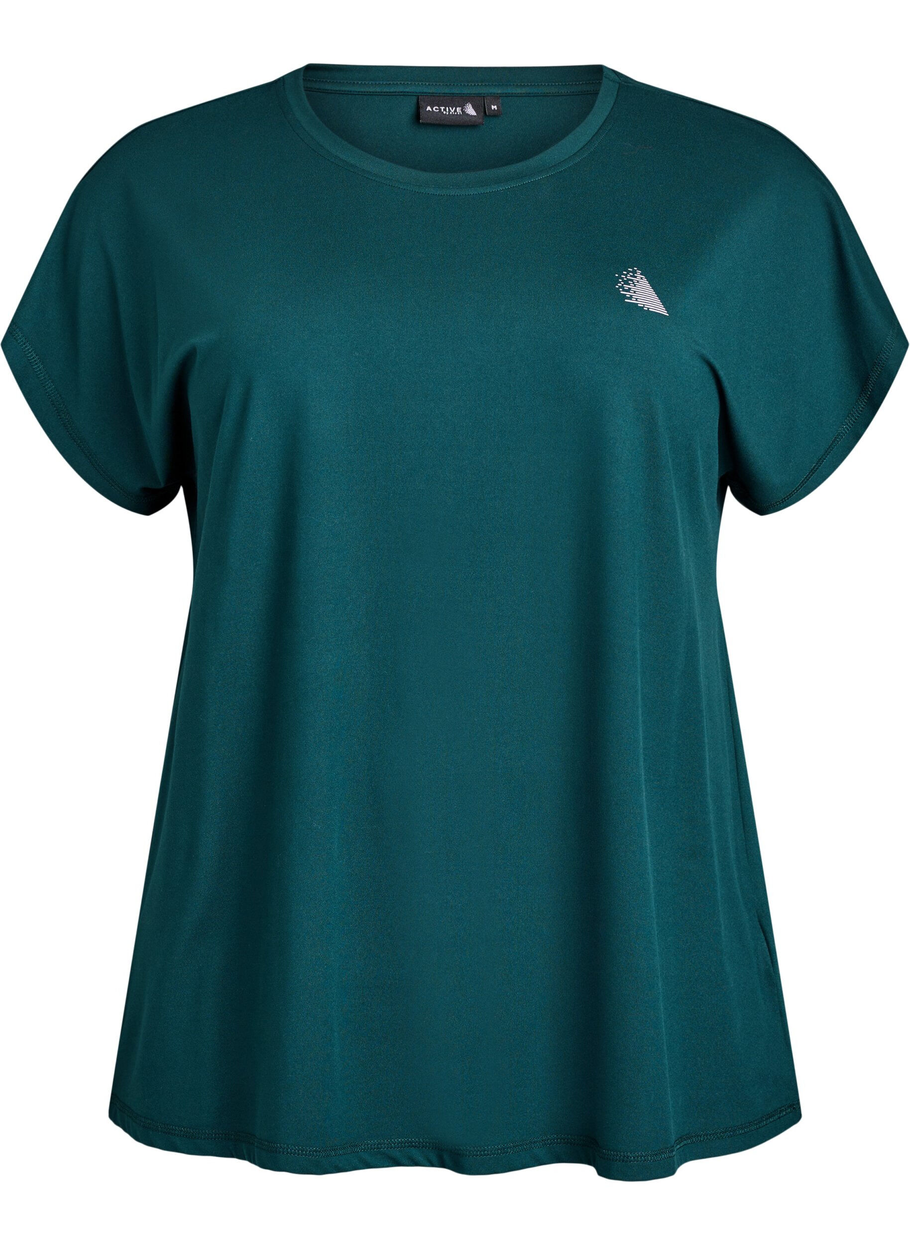 ZizzifashionSolid-coloured training T-shirt, Green, Packshot image number 0