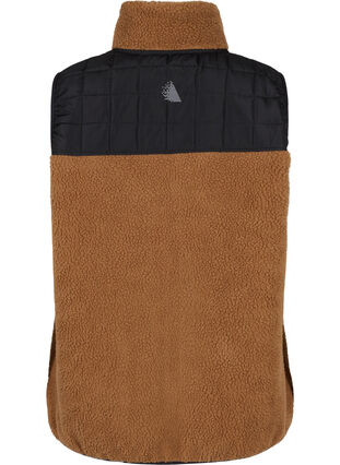 Teddy and quilt vest, Camel, Packshot image number 1