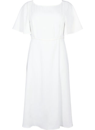 Party dress with empire cut, Bright White, Packshot image number 0