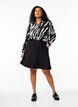 Zebra print shirt, Black, Model image number 1