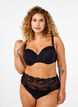Moulded bra with rhinestone details, Black, Model image number 3