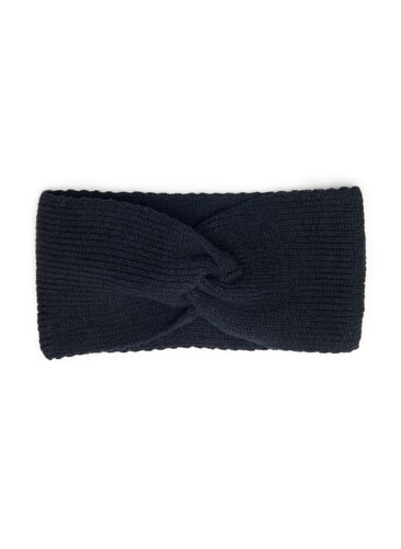 Knitted headband, Black, Packshot image number 0