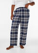 Checked cotton pyjama bottoms, Blue, Model image number 0