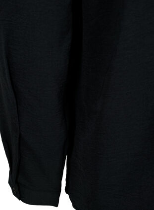 Long sleeved blouse with lace detail, Black, Packshot image number 3