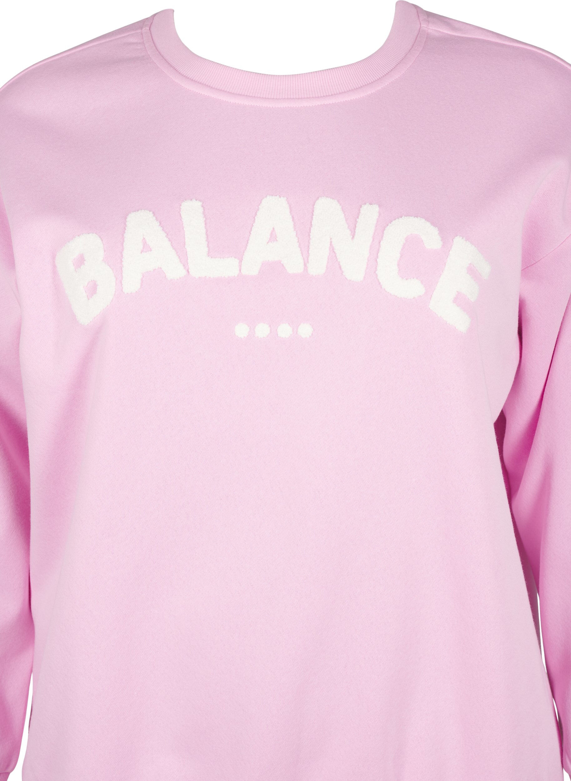Zizzifashion Sweatshirt with front motif, Pink, Packshot image number 2