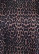 Long-sleeved workout top with leopard print, Brown, Packshot image number 2