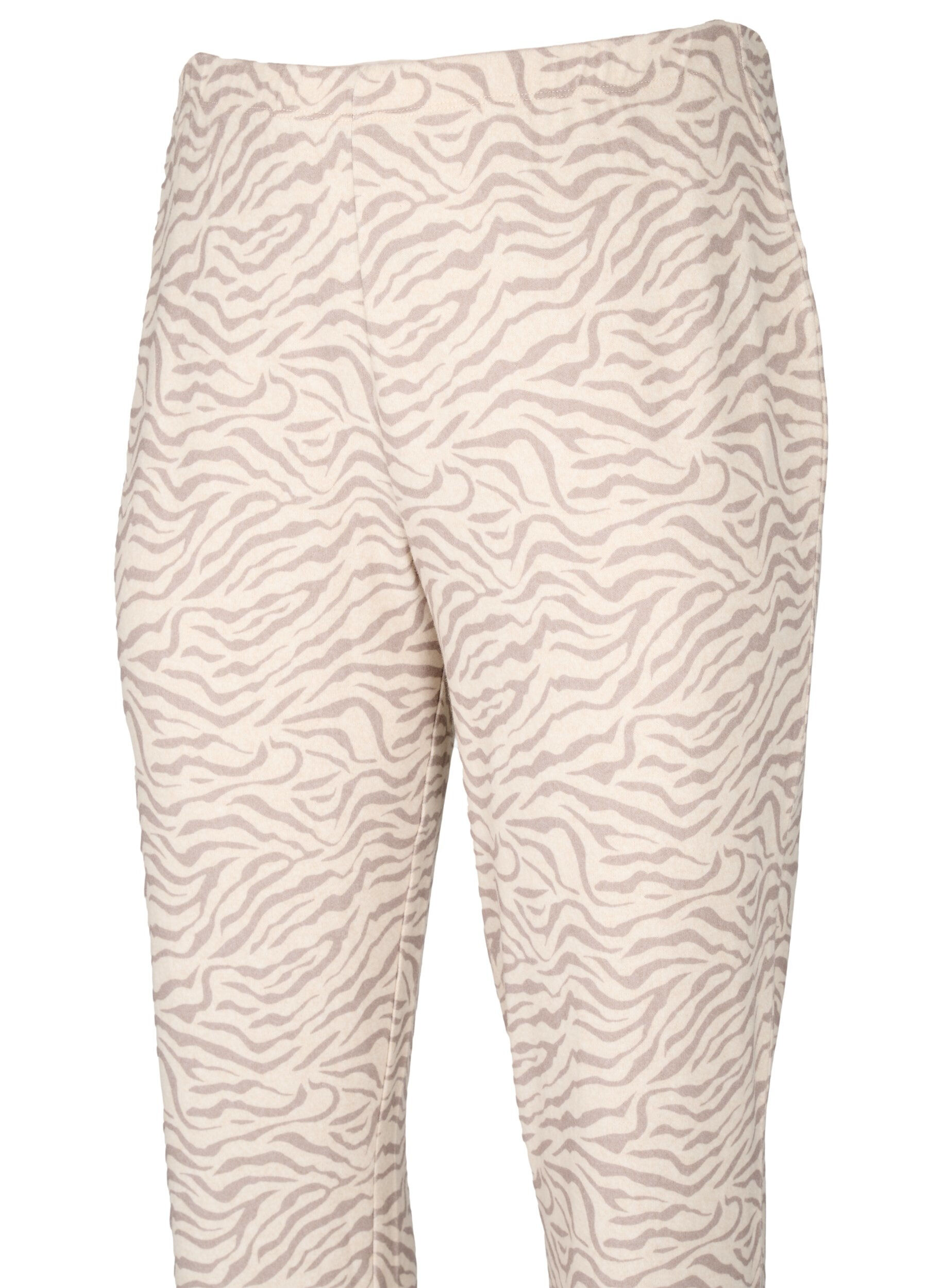 Zizzifashion Printed velour pants, Pink Tint AOP, Packshot image number 2