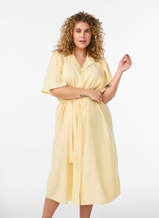 yellow silk shirt dress Rosso35 Belted Shirt Dress Timeless Martha's Vineyard