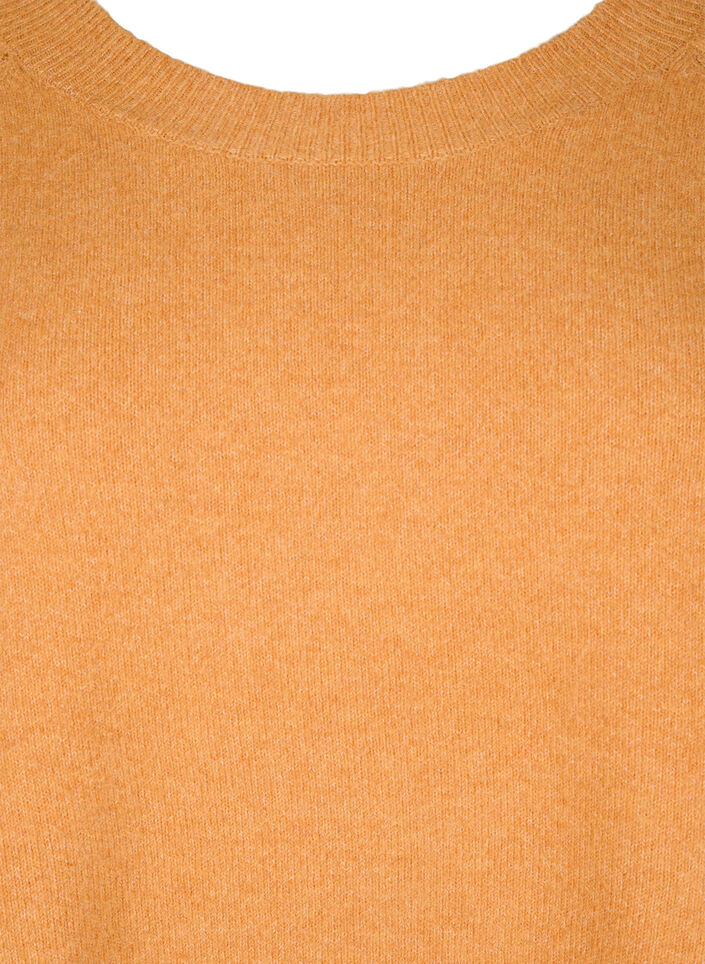 Knitted blouse with bead details, Yam White Mel., Packshot image number 2