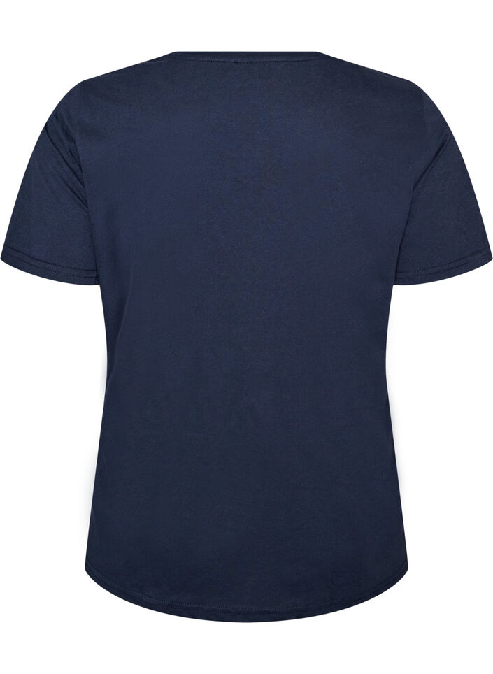 T-shirt with motif, 2496, Packshot image number 1