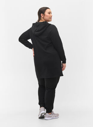 Sweatpants with track details, Black, Model image number 1
