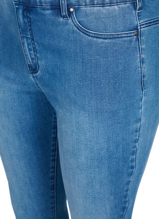 Cropped Amy jeans with beaded detail, Blue denim, Packshot image number 2