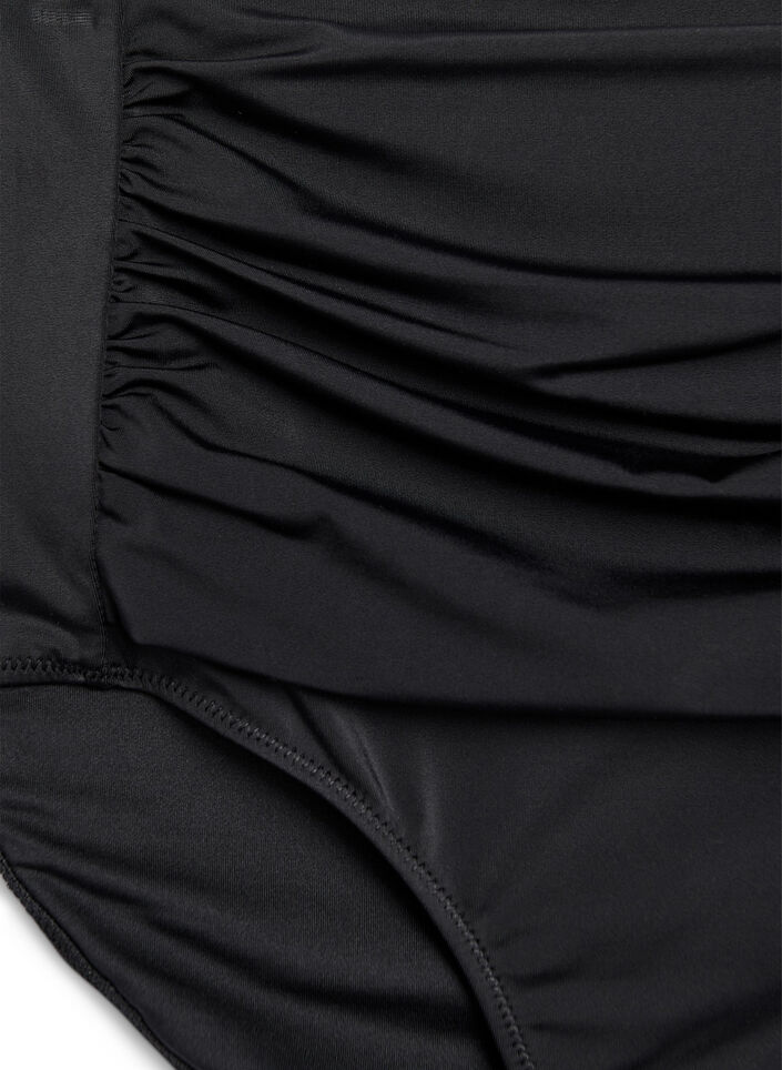 Bikini bottoms with high waist, Black, Packshot image number 2