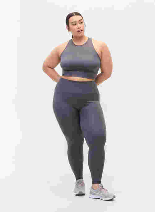 Workout leggings with ribbed structure