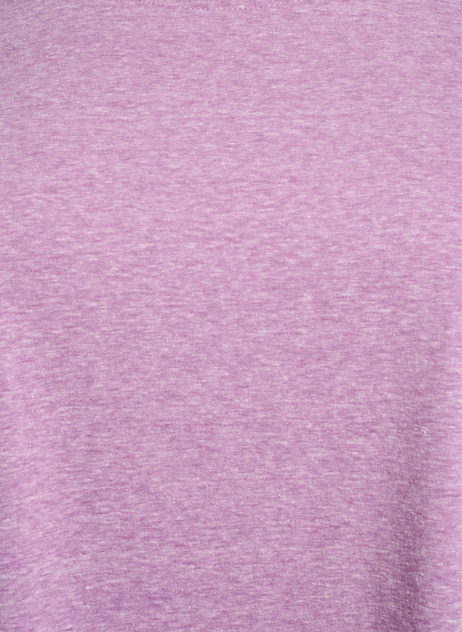 Zizzifashion Melange t-shirt with short sleeves, Purple, Packshot image number 2