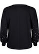 Sweatshirt with beads, Black, Packshot image number 1