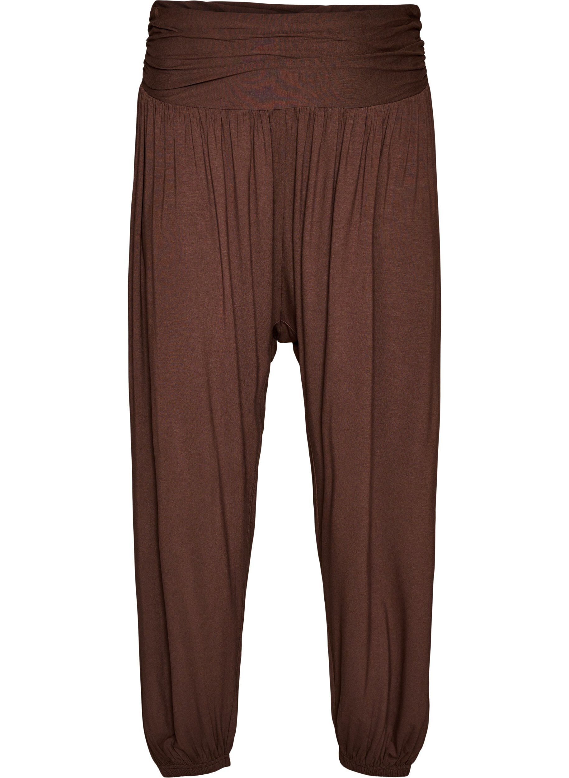 Zizzifashion Loose-fitting harem trousers, Brown, Packshot image number 0
