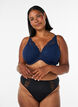 Padded lace bra with underwire, Blue, Model image number 1
