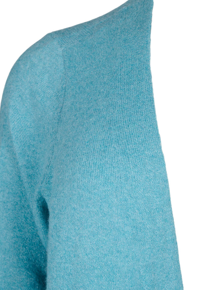 Long open front cardigan, Reef Water Mel., Packshot image number 2