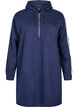 Short sweatshirt dress with hood and long sleeves, Navy Blazer, Packshot image number 0