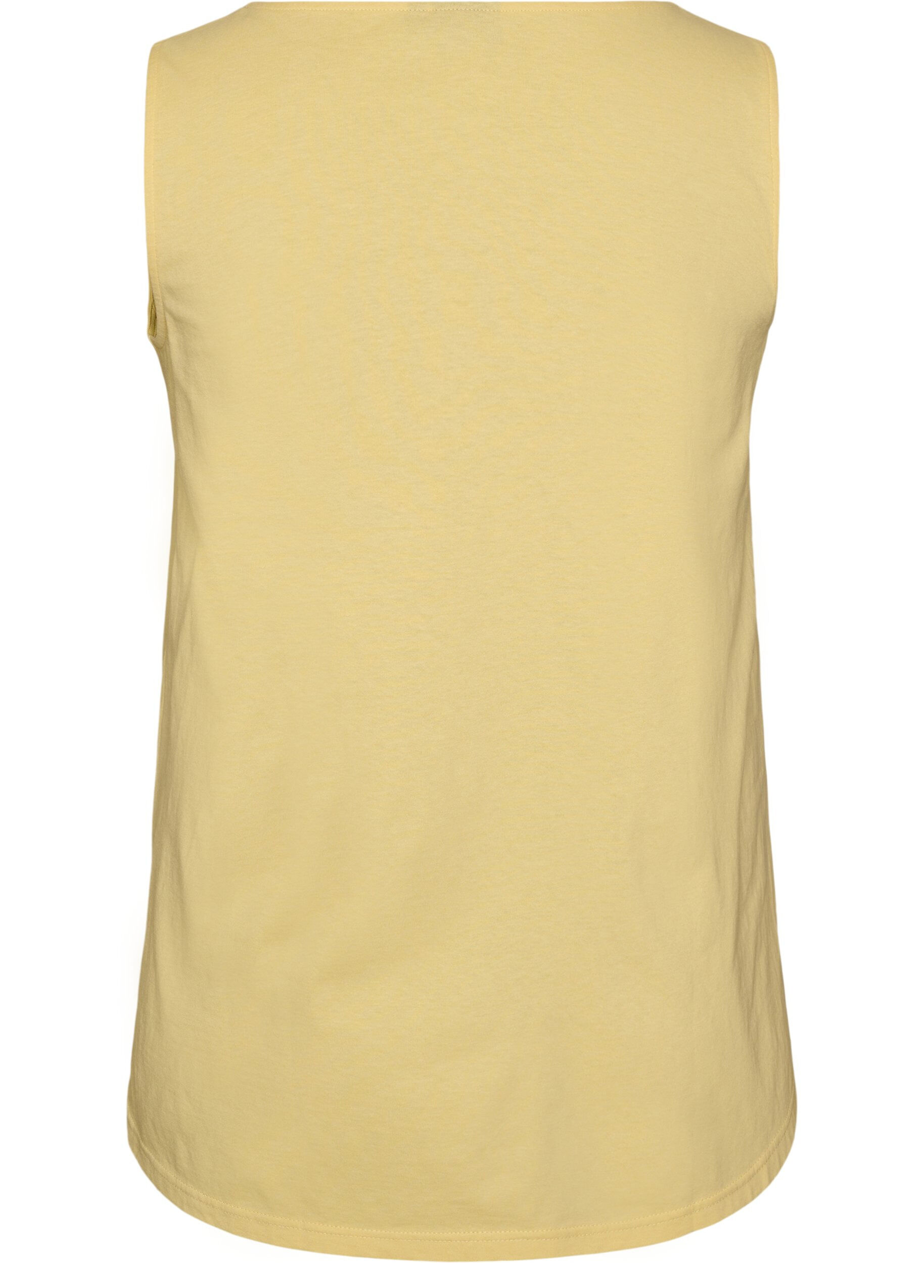 ZizzifashionCotton top with a-shape, Yellow, Packshot image number 1