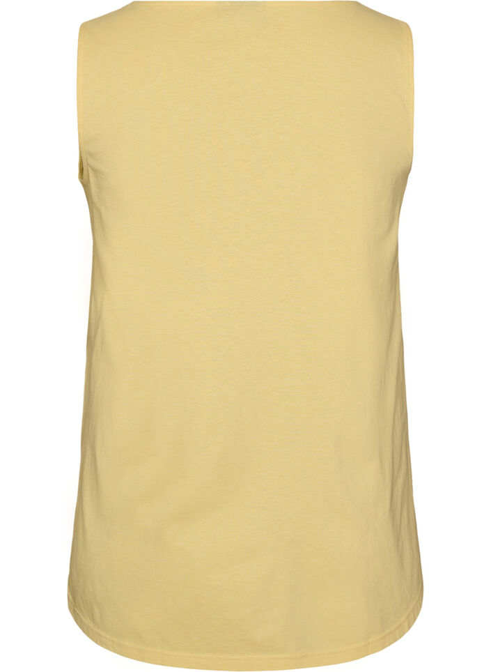 Cotton top with a-shape, Yellow, Packshot image number 1