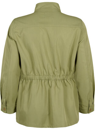 Army jacket with drawstring waist, Aloe, Packshot image number 1