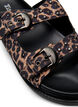 Wide fit - Sandal with studs, Brown, Packshot image number 3