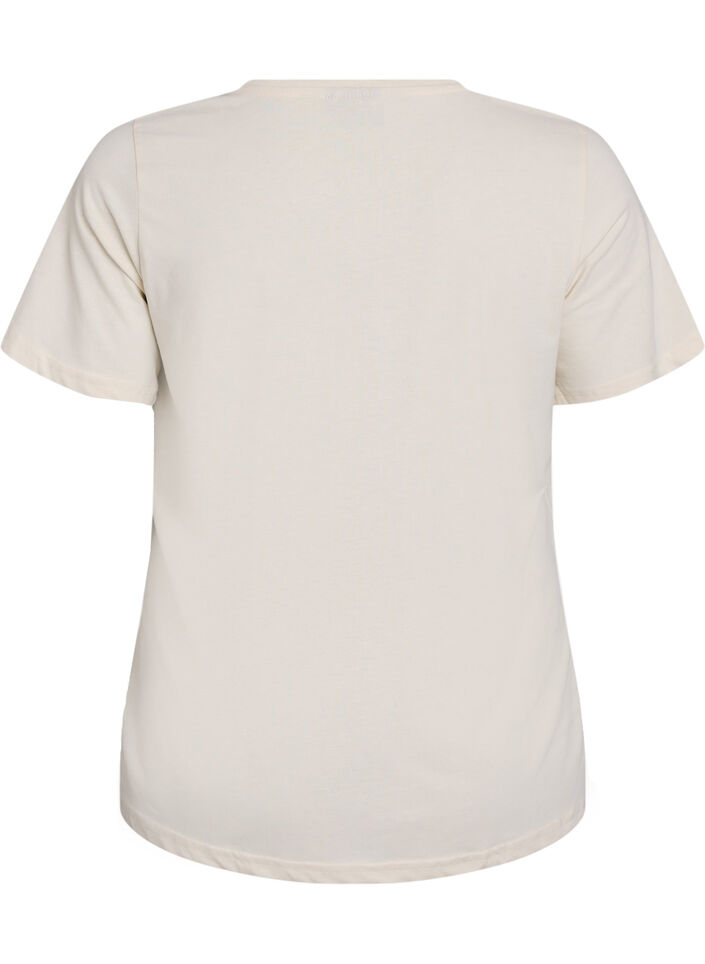 FLASH - T-shirt with motif, Vanilla, Packshot image number 1