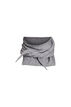 Knitted triangle scarf, Grey, Packshot image number 2