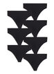 7-pack cotton g-string, Black, Packshot image number 0