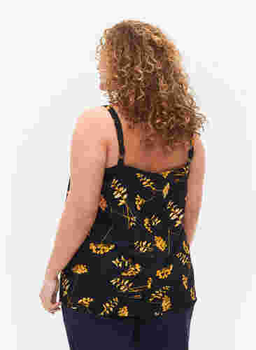 FLASH - Top with print, Night Sky Yellow AOP, Model image number 1