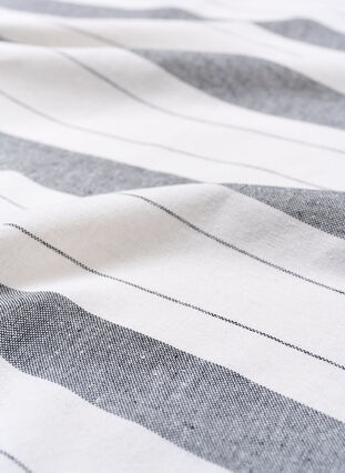 Striped Towels with fringes, Dark Grey Melange, Packshot image number 3