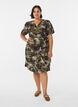 Printed wrap dress, Green, Model image number 1