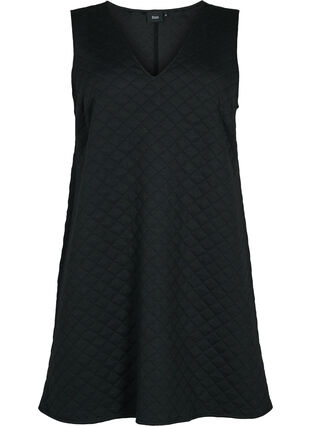 Quilted Spencer dress, Black, Packshot image number 0