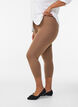 Basic 3/4 leggings in viscose, Brown, Model image number 0