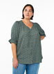 Shirt blouse with 1/2 sleeves, Green, Model image number 0