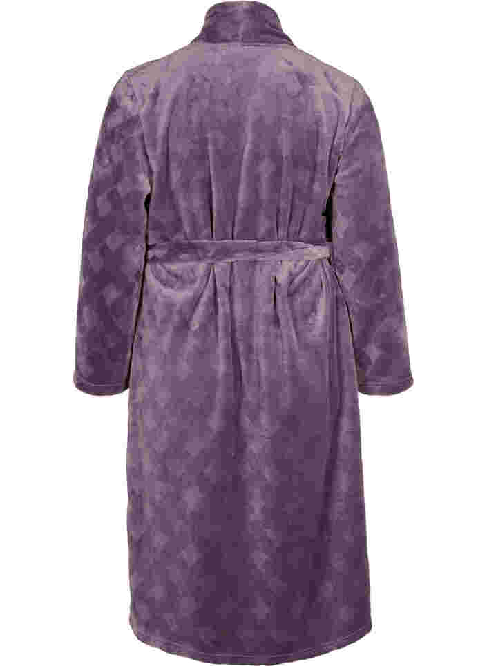 Long dressing gown with pockets, Vintage Violet, Packshot image number 1