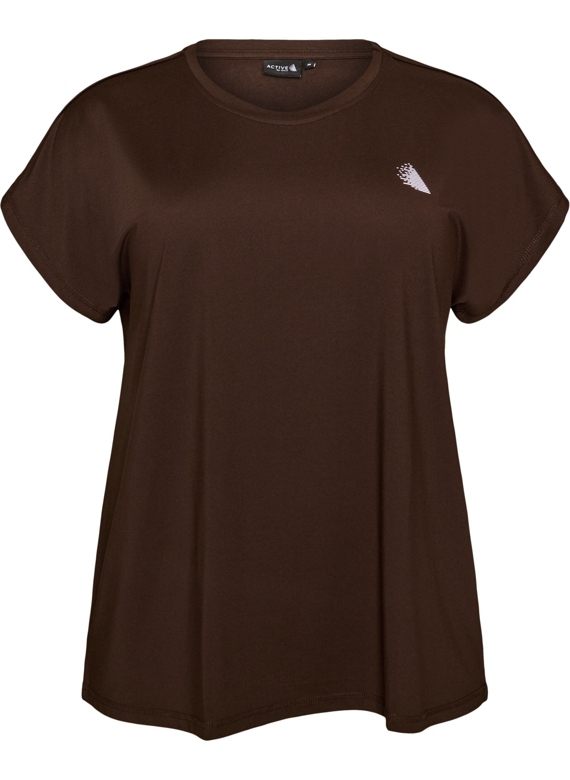 ZizzifashionSolid-coloured training T-shirt, Brown, Packshot image number 0