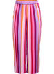 Loose viscose trousers with stripes, Pink, Packshot image number 0