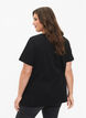Cotton t-shirt with sequins, Black W. Star, Model image number 1