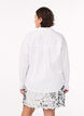 Classic cotton shirt with a loose fit, White, Model image number 2