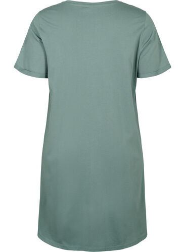 Short-sleeved nightgown in organic cotton, Balsam W. Enjoy, Packshot image number 1