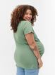 Maternity t-shirt in rib, Green Bay, Model image number 1