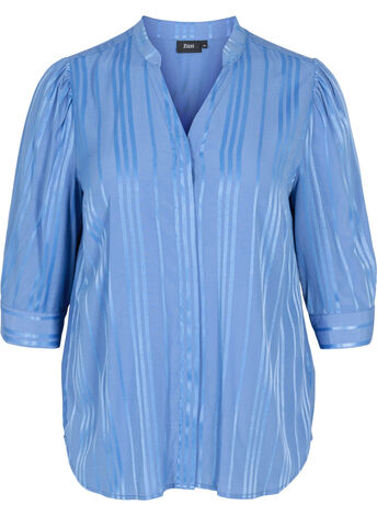 Blouse with 3/4 sleeves and V neckline