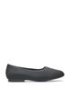 Ballet flats in a fine-textured fabric, Black, Packshot image number 0